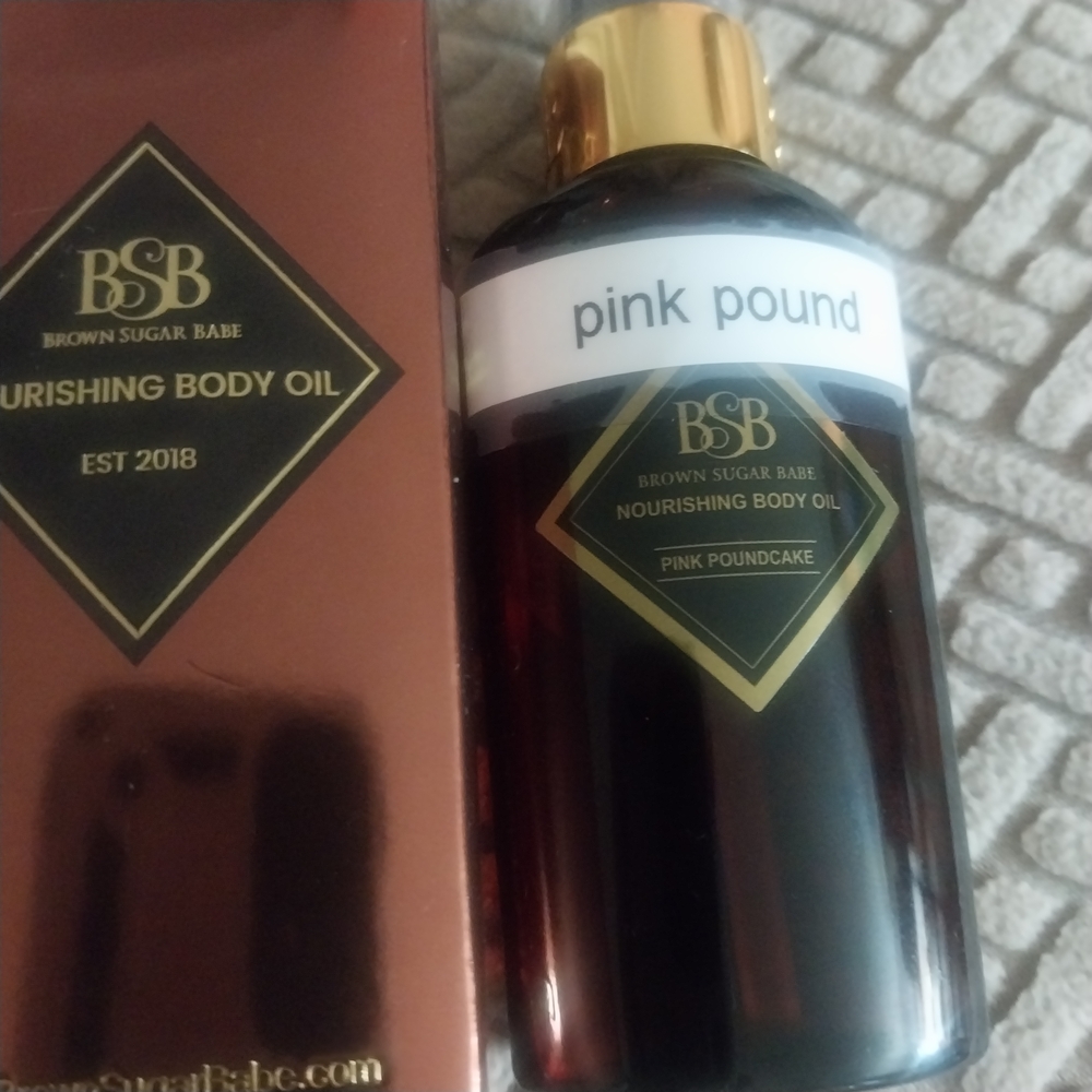 Brown Sugar Babe Nourishing Body Oil Pink Pound Cake